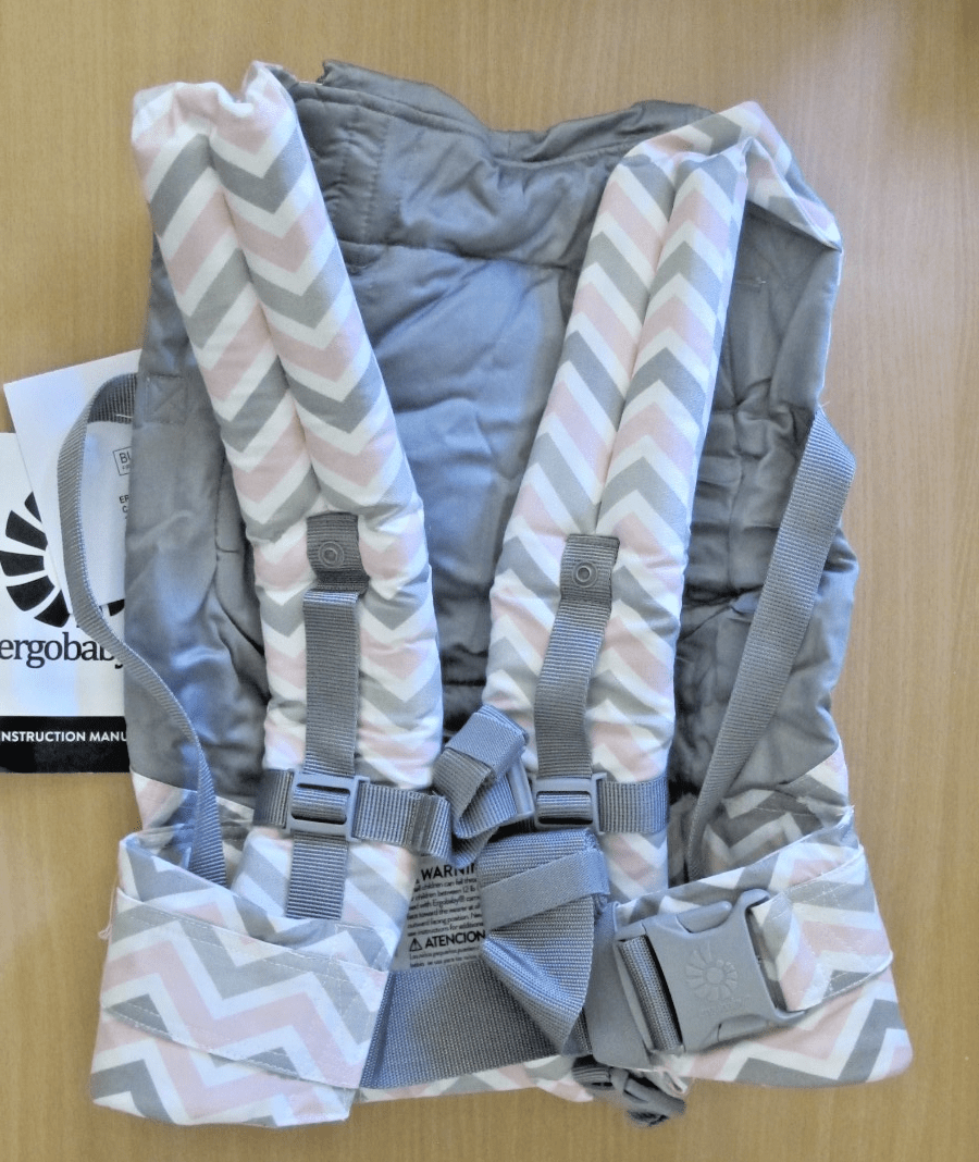 Ergobaby Chevron Baby Carrier Pink Grey 7–45 lbs (3.2–20.4 kg) - MagsTag