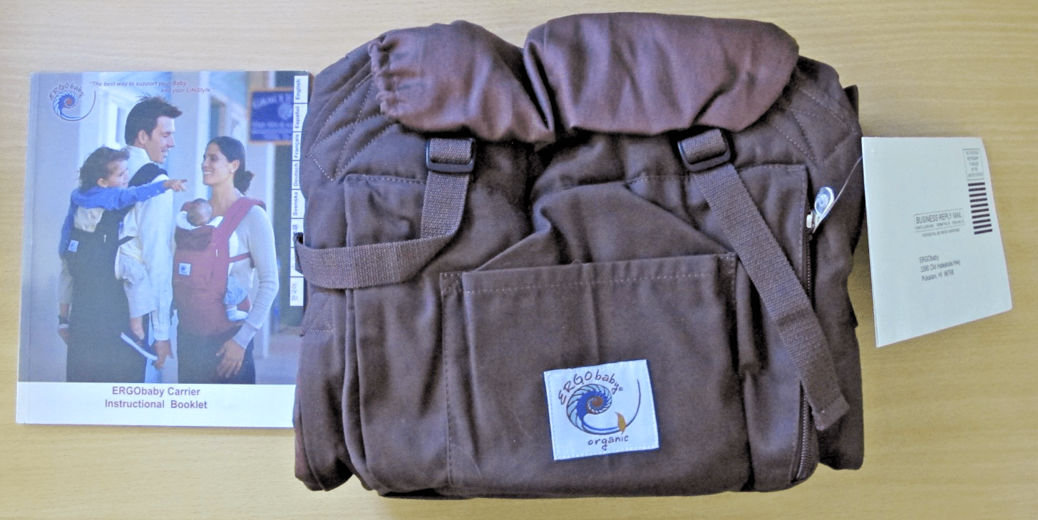 Ergobaby Organic Original Baby Carrier for Infants 15 - 40lbs, Brown Ergo - MagsTag
