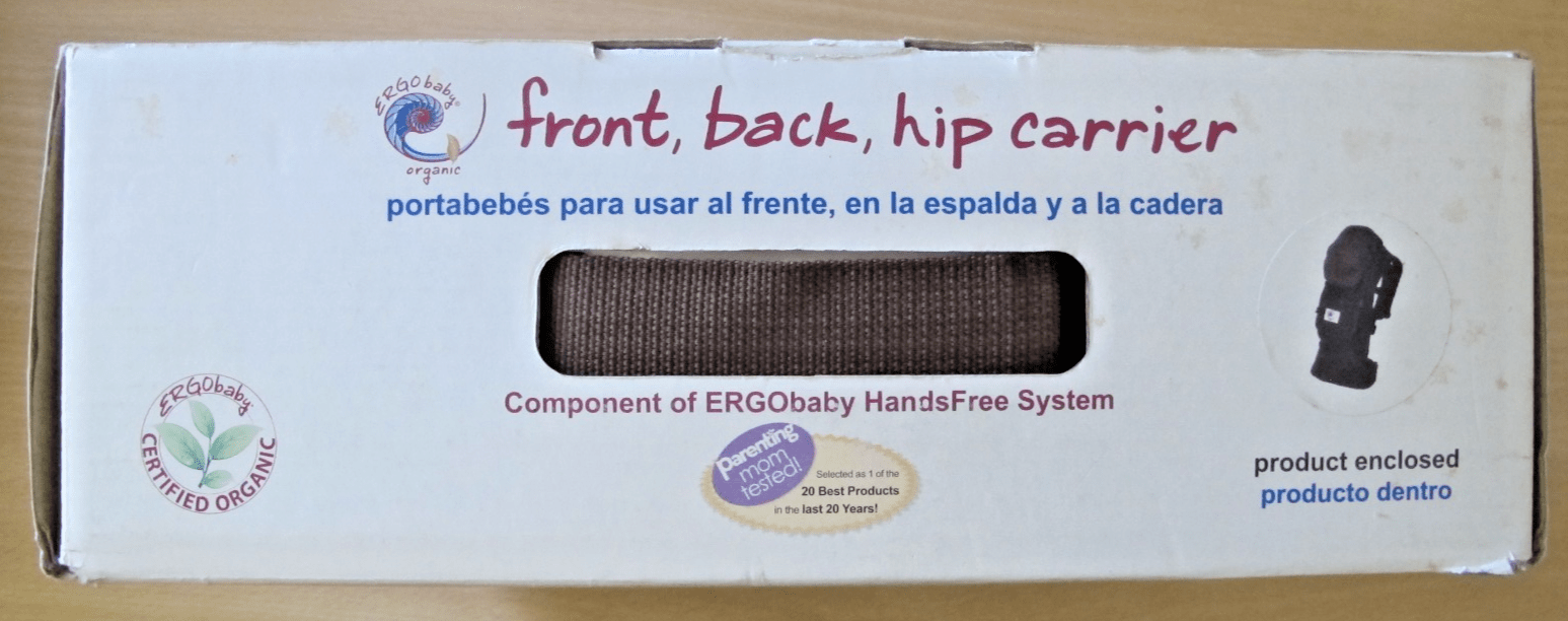 Ergobaby Organic Original Baby Carrier for Infants 15 - 40lbs, Brown Ergo - MagsTag