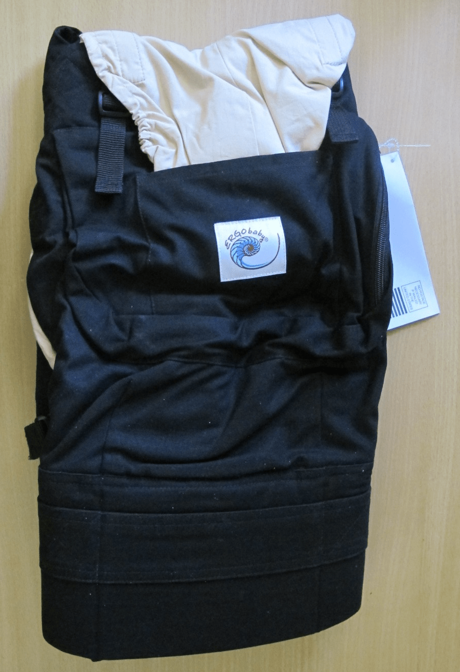 ERGObaby The Original Baby Carrier Black Camel BC6CA 7–45 lbs (3.2–20.4 kg) - MagsTag
