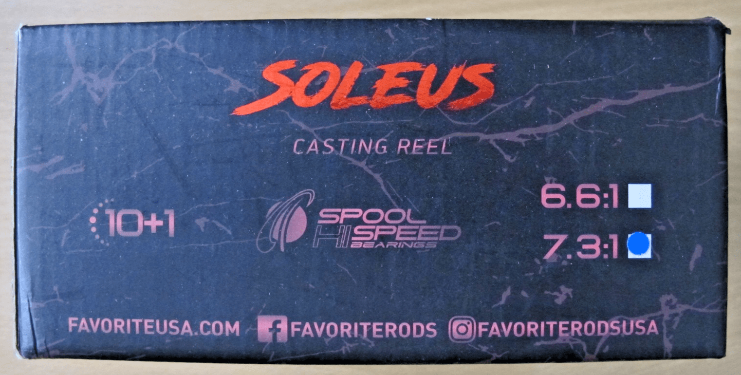 Favorite SLSB7R Soleus casting reel RH 11BB 7.3:1 - MagsTag
