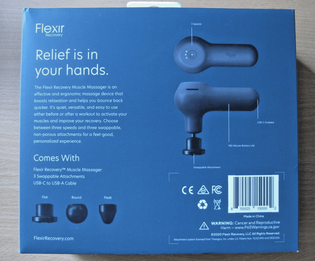 Flexir Recovery Modern Muscle Massage Gun Back Pain - MagsTag