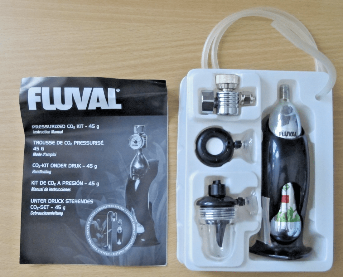 Fluval 45g CO2 Pressurized Kit Small Planted Aquariums Up To 30 US Gall 7554 - MagsTag