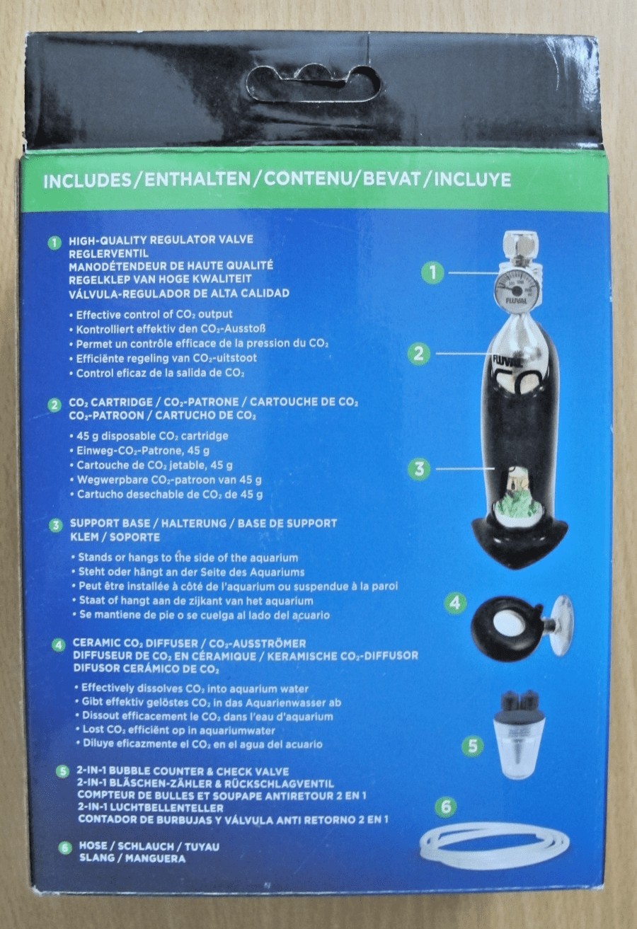 Fluval 45g CO2 Pressurized Kit Small Planted Aquariums Up To 30 US Gall 7554 - MagsTag