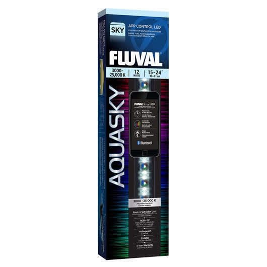 FLUVAL AQUASKY Bluetooth LED Strip Aquarium Light Fixture 15 - 24" Open Box - MagsTag