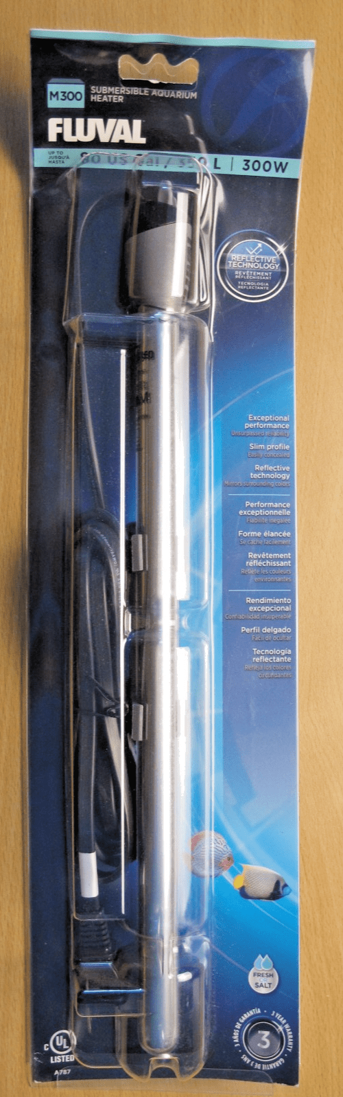 Fluval M300 Submersible Aquarium Heater 300W A787 Up to 80 Gal - MagsTag