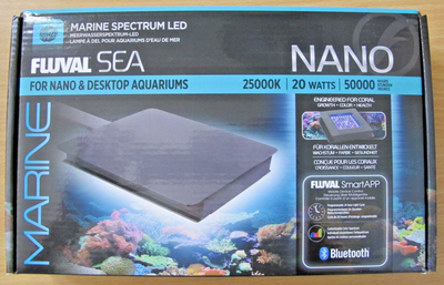 Fluval Sea Marine Spectrum LED for Nano Desktop Aquariums Bluetooth 20W Open - MagsTag