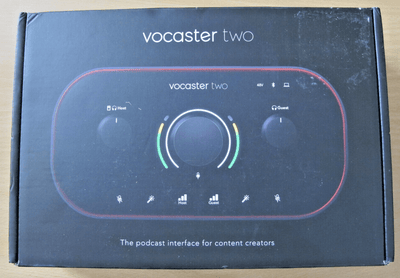 Focusrite Vocaster Two Podcast Interface Solo Content Creators Open Box - MagsTag