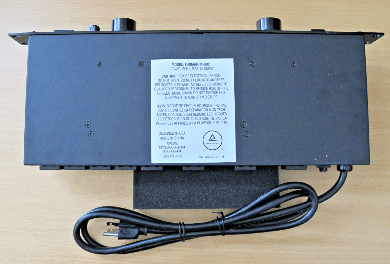 Furman M - 8DX 15A 9 Outlet Power Conditioner Surge Protect Digital Meter Light - MagsTag