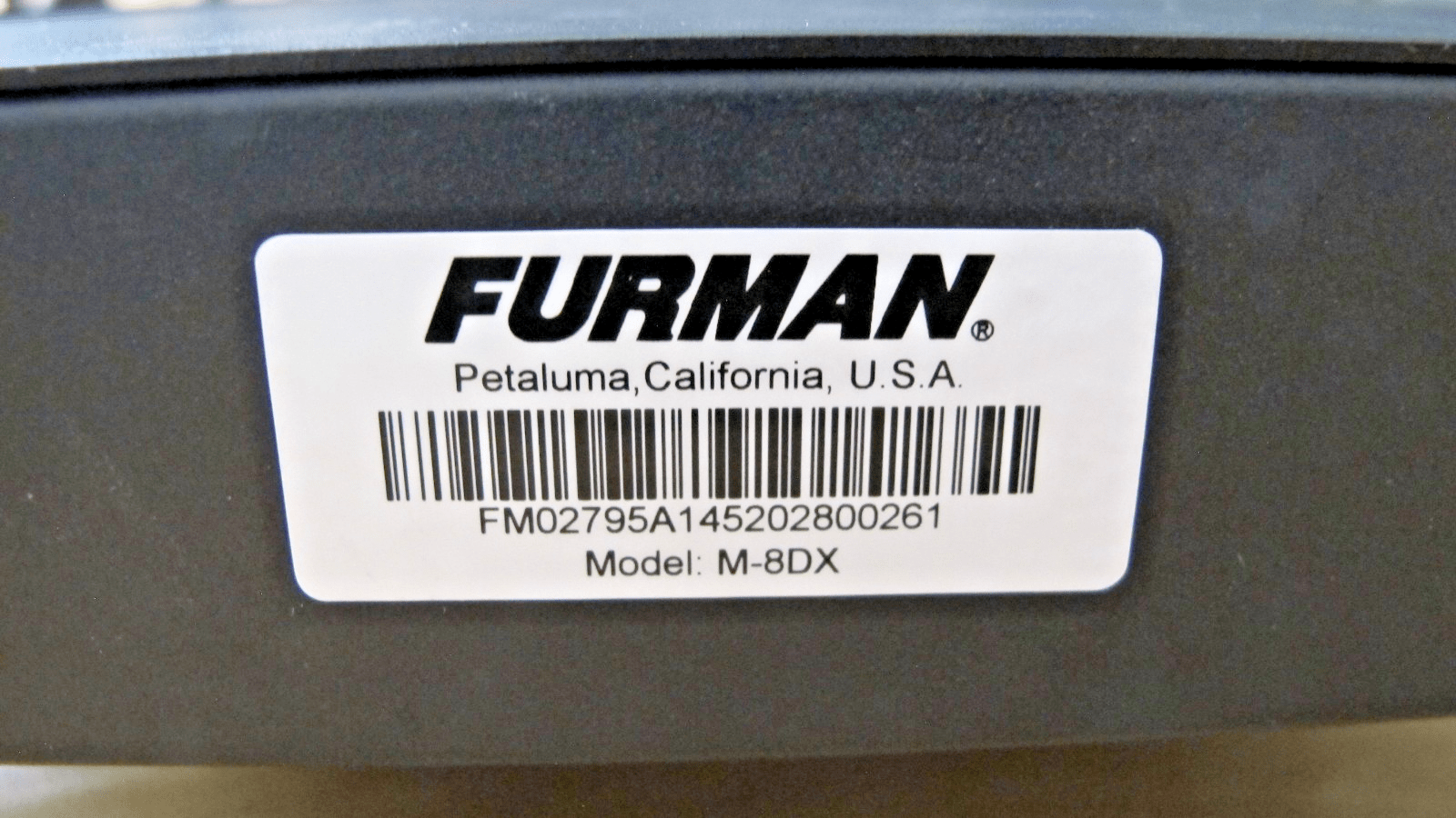 Furman M - 8DX 15A 9 Outlet Power Conditioner Surge Protect Digital Meter Light - MagsTag