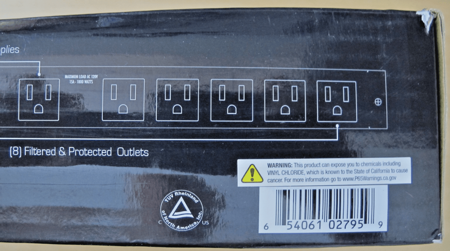 Furman M - 8DX 15A 9 Outlet Power Conditioner Surge Protect Digital Meter Light - MagsTag