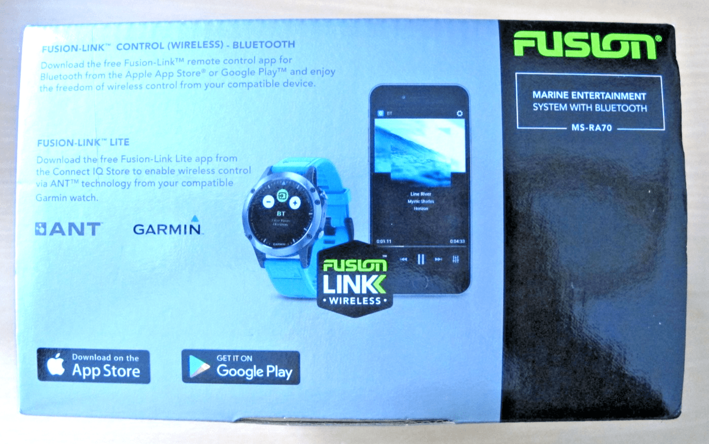 Fusion MS - RA70 Bluetooth Marine Stereo A2DP streaming USB playback open box new - MagsTag