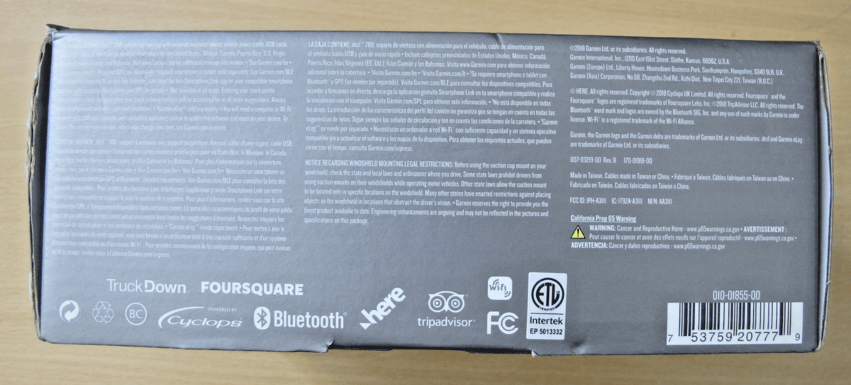 Garmin dēzl 780 LMT-S 7 inch GPS Truck Navigator Bluetooth voice Tested Mint New - MagsTag