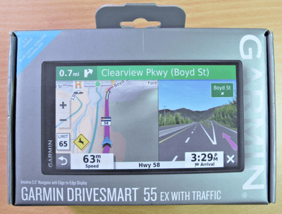 GARMIN DRIVESMART GPS Navigator 55 Ex With Traffic 5.5" Display Open box - MagsTag