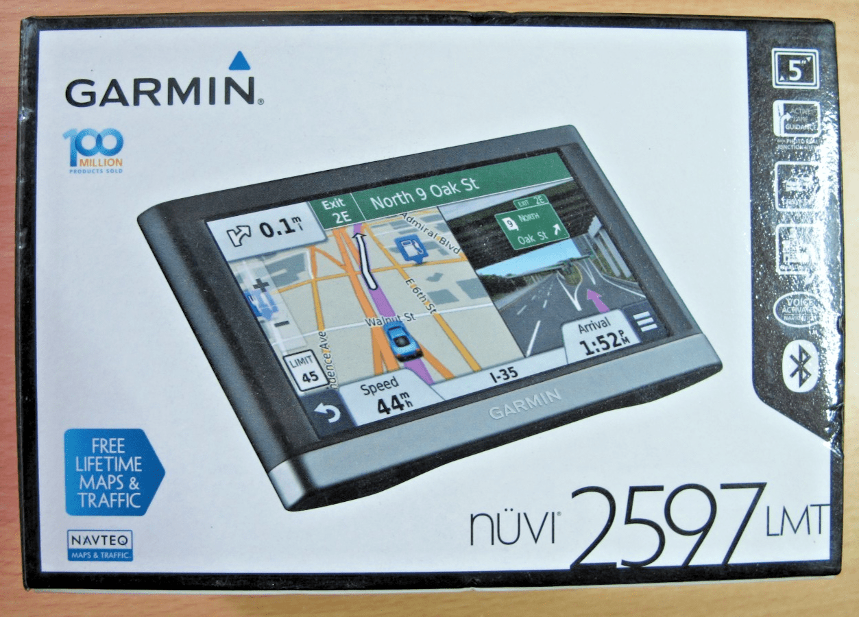Garmin Nuvi 2597LMT Advanced Series GPS Lifetime Maps & Traffic Unused mint - MagsTag
