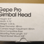 Gepe Pro SK - GH01 Gimbal Head Mount Open Box Unused - MagsTag