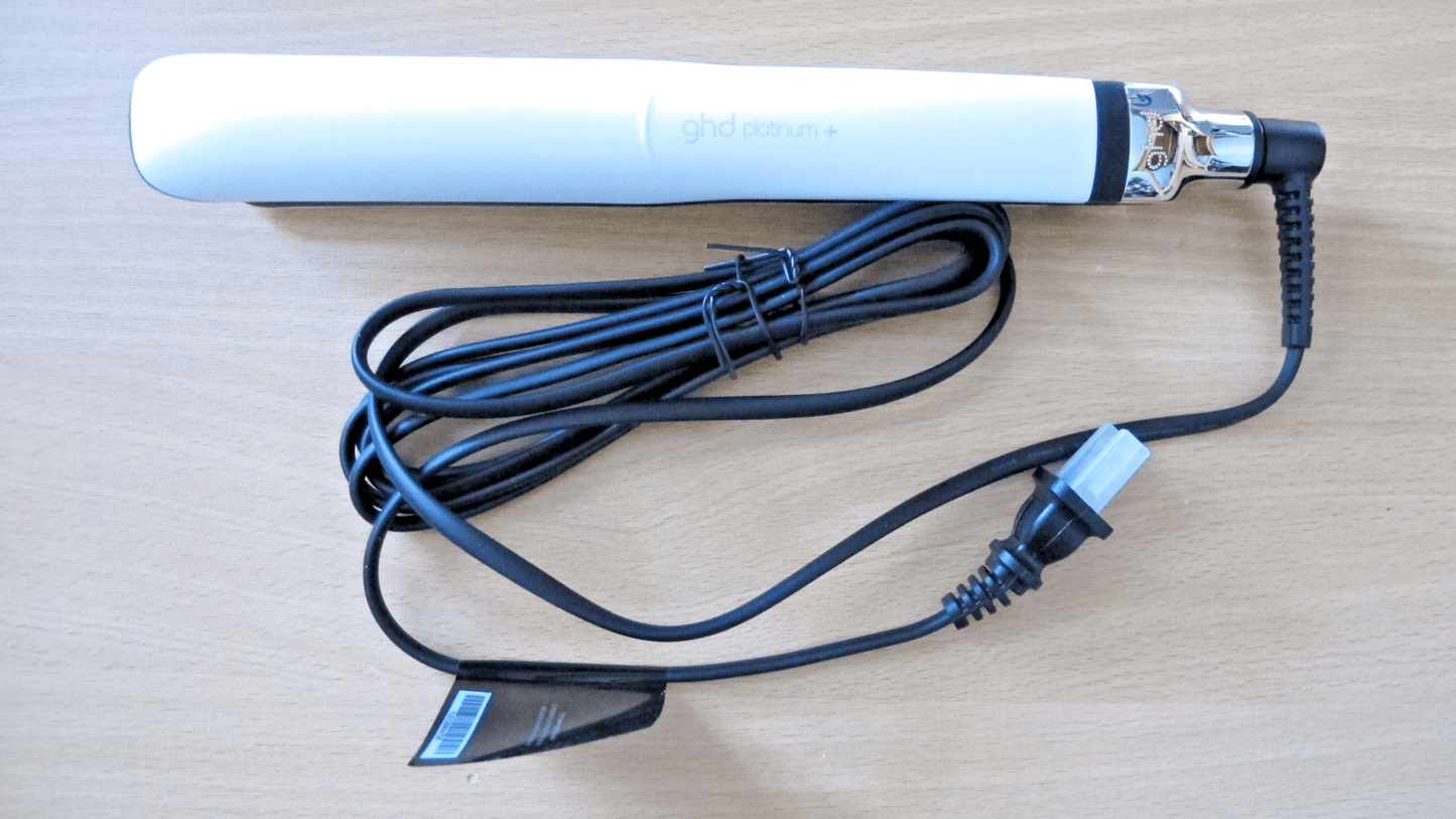GHD Platinum + Styler Professional 1" Flat Iron Smart Hair Straightener - White - MagsTag