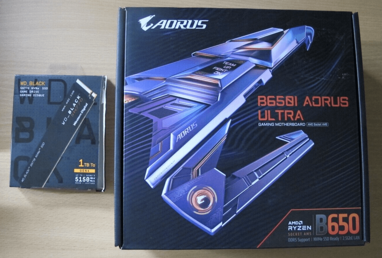 GIGABYTE B650I AORUS ULTRA AM5 AMD B650 SATA 6Gb/s Mini ITX WD Black 1TB SN770 - MagsTag