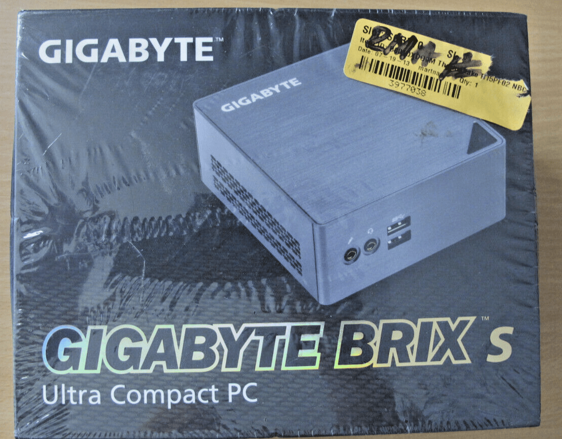 GIGABYTE BRIX S I3 - 6100U (GB - BSI3H - 6100 - B2) USFF 4GB DDR3L, 1TB HDD, Win10 NEW - MagsTag