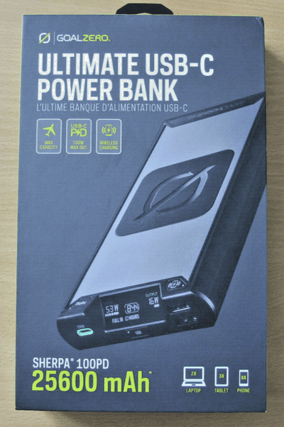 GOAL ZERO SHERPA 100PD USB - C POWER BANK 25600 mAh 22220 4th Gen Open Box - MagsTag