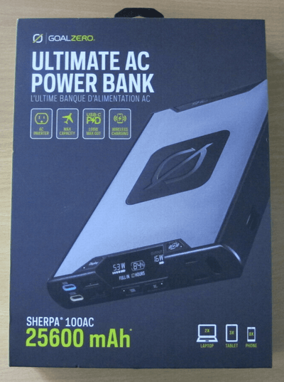 GOAL ZERO Ultimate AC Power Bank Sherpa 100AC 4th Gen 25600 Charger 22200 Unused - MagsTag