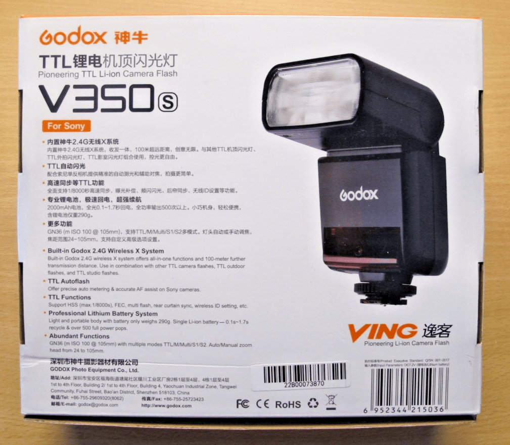 Godox V350S TTL Li - ion Flash Sony - MagsTag