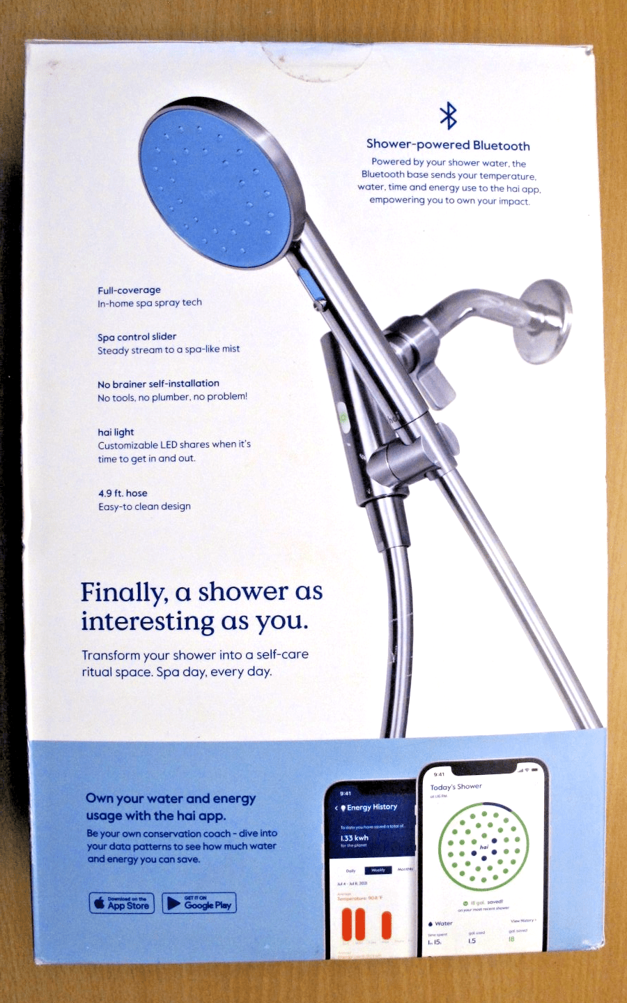 Hai Spa Shower Systems 1.8 GPM Powered Bluetooth COLOR - SURF Open Box New - MagsTag