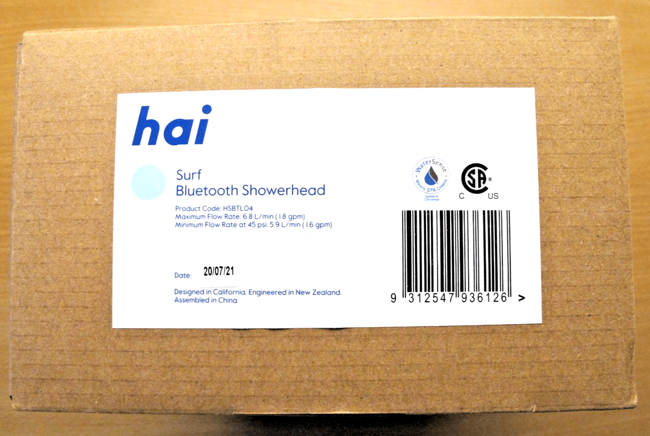 Hai Spa Shower Systems 1.8 GPM Powered Bluetooth COLOR - SURF Open Box New - MagsTag