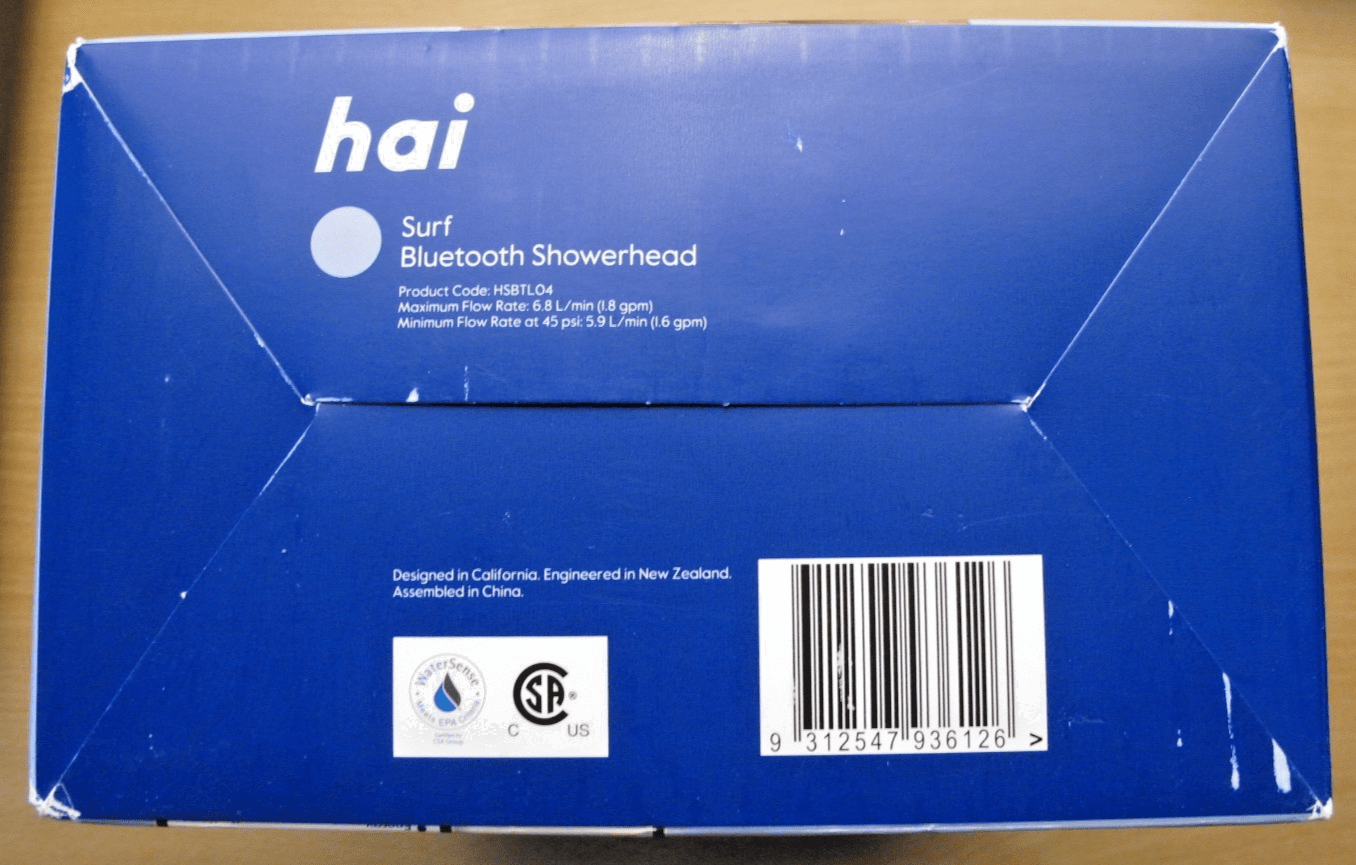Hai Spa Shower Systems 1.8 GPM Powered Bluetooth COLOR - SURF Open Box New - MagsTag