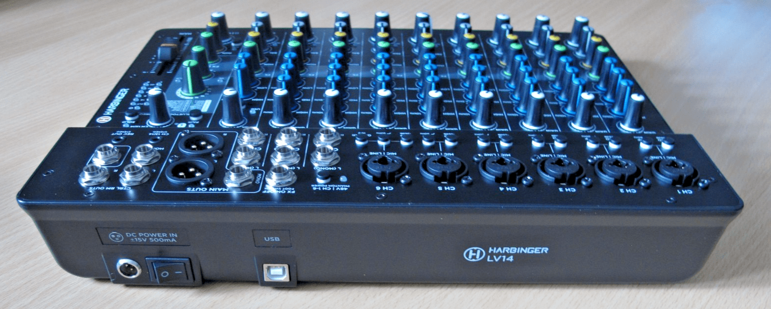Harbinger LV14 14 Channel Analog Mixer With Bluetooth FX & USB Audio New - MagsTag