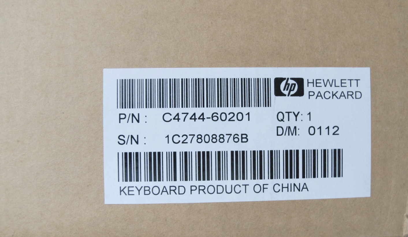 Hewlett - Packard C4744 - 60201 Wired Keyboard Unused open box - MagsTag