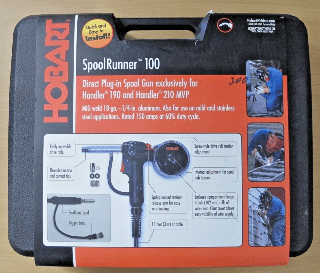 Hobart Spoolrunner 100 MIG Pistol Grip Spool Gun 300796 for Handler 190/ 210 - MagsTag