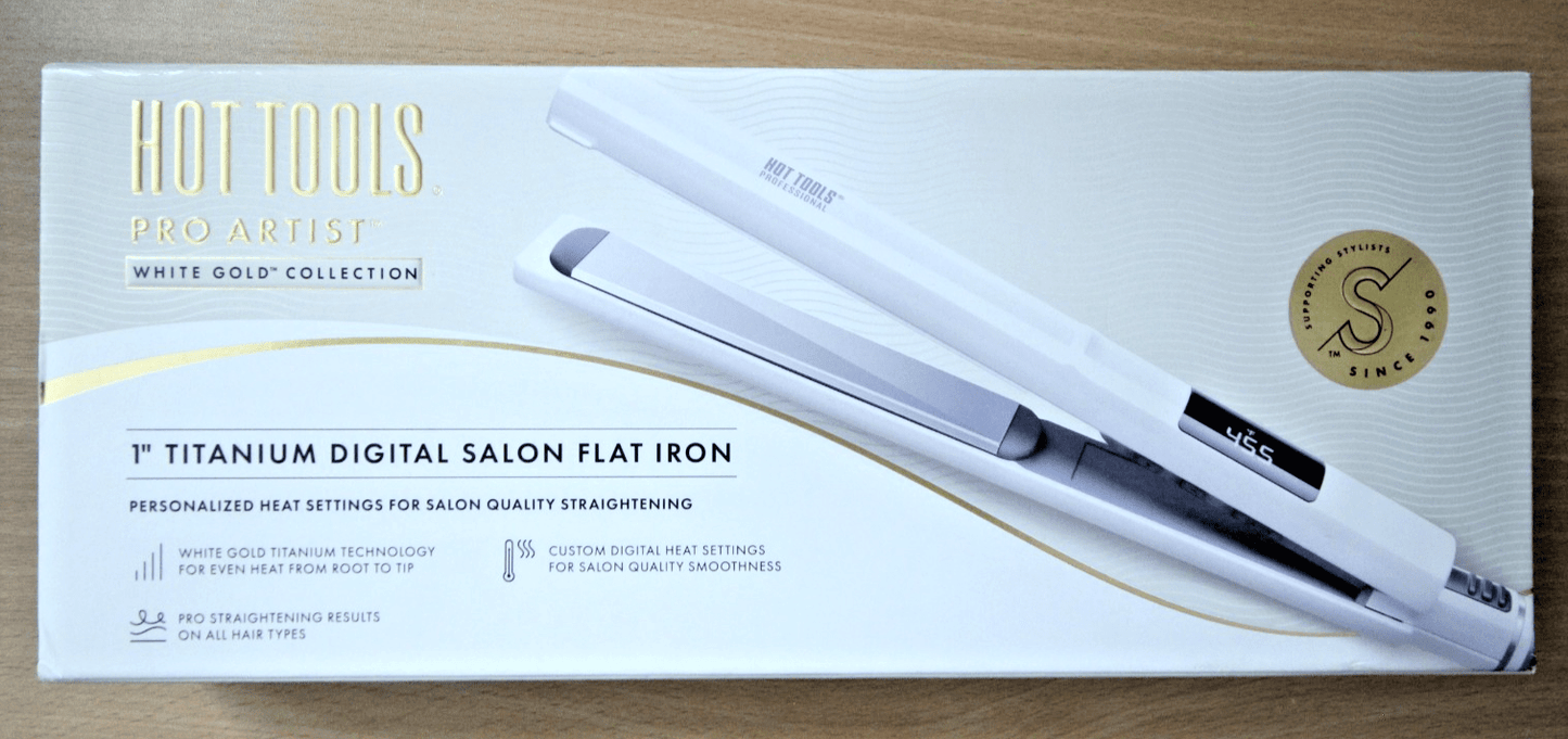 Hot Tools Pro Artist Digital Salon Straightener 1 inch Open box Unused - MagsTag