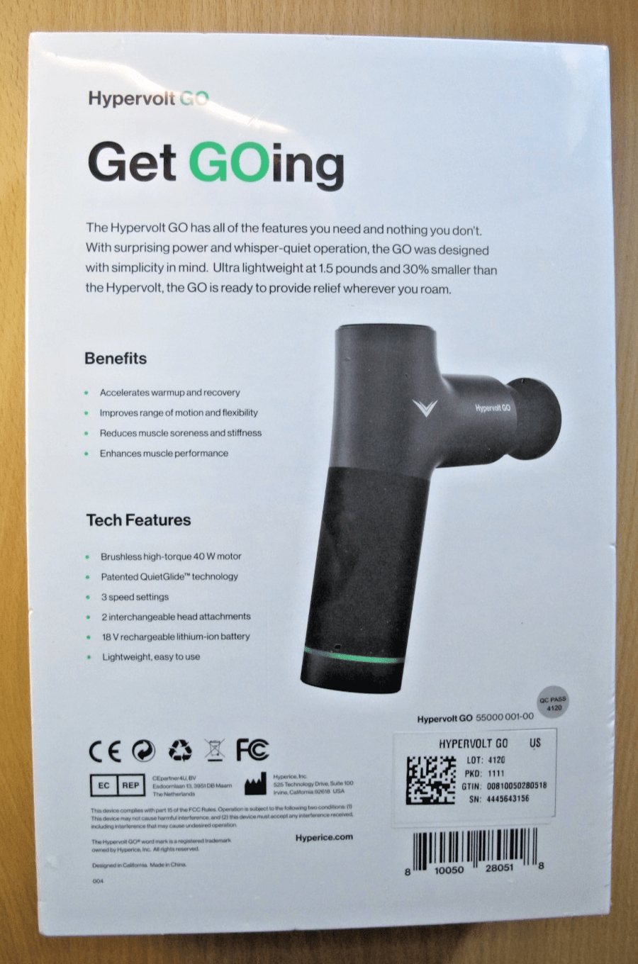 Hyperice Hypervolt GO Percussion Massage - MagsTag