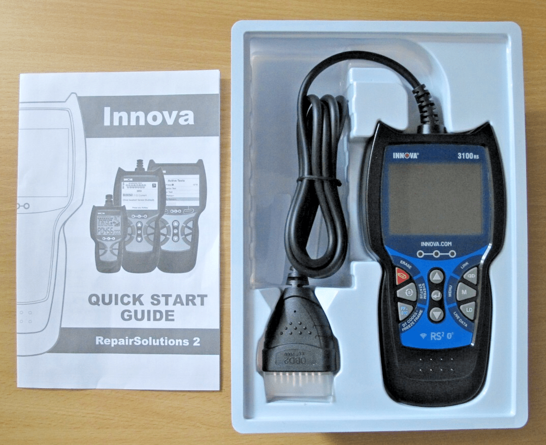 INNOVA 3160RS OBD2 Scanner, ABS Brake Bleeder, SRS Engine Transmission Unused - MagsTag