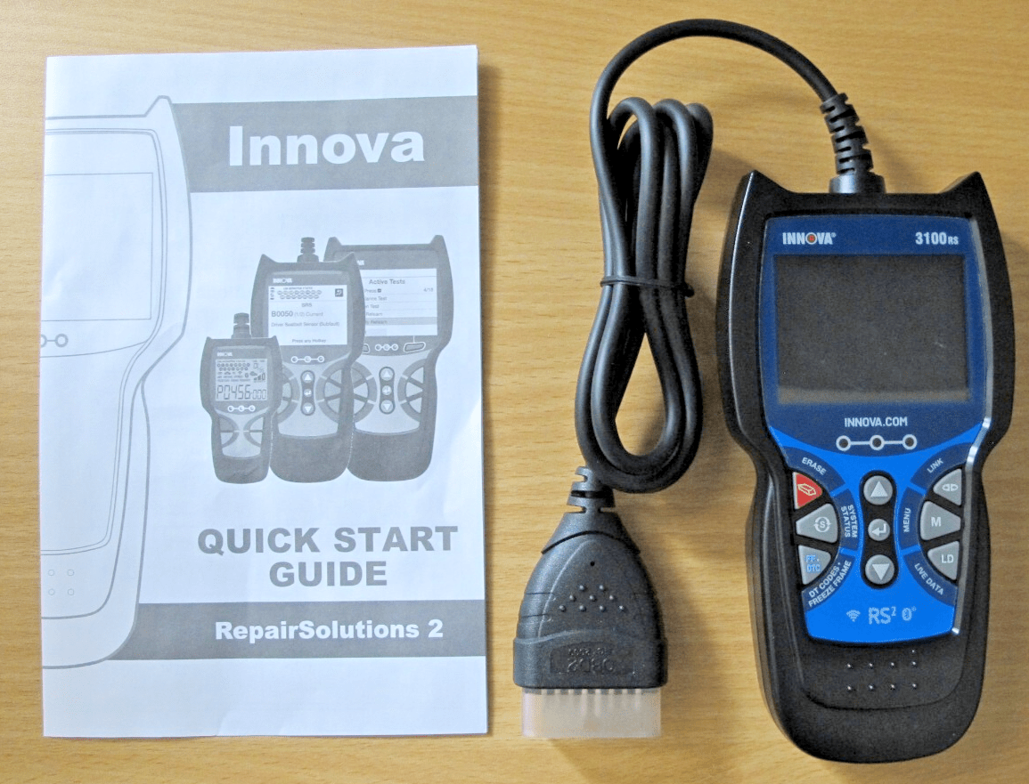 INNOVA 3160RS OBD2 Scanner, ABS Brake Bleeder, SRS Engine Transmission Unused - MagsTag