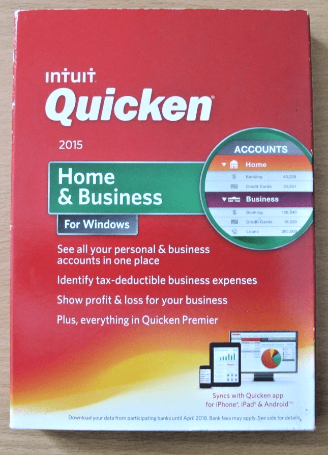 Intuit Quicken Home & Business 2015 Windows Vista SP1 & Win 7/8/8.1 ,11 - MagsTag