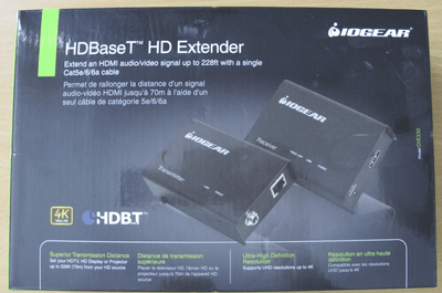 IOGEAR HDBaseT HDMI Extender Over Cat5e/6 4K UHD - Up To 230ft 1080P - MagsTag