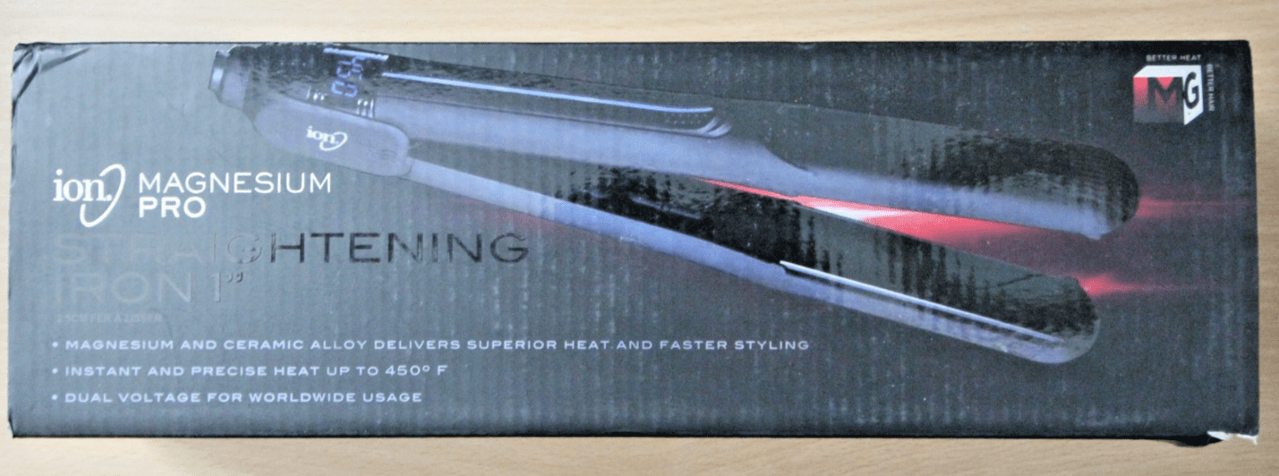 Ion Magnesium Pro Flat Iron 1 Inch Optimal Heat Ceramic Tourmaline Unused Open - MagsTag