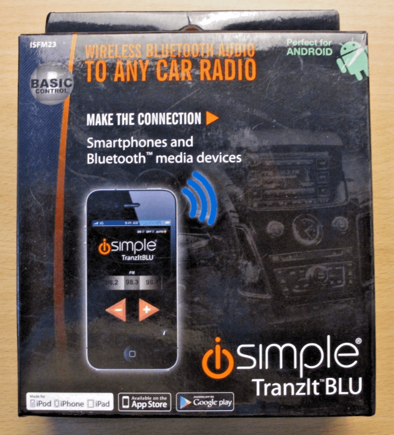 iSimple ISFM23 TranzIt Universal Bluetooh Enabled FM Transmitter Car Kit - MagsTag
