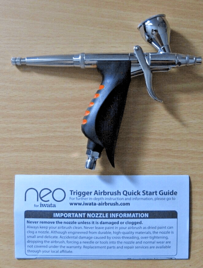 Iwata Airbrushes Gravity Feed Trigger Airbrush TRN1 IWAN5500 Open Box unused - MagsTag