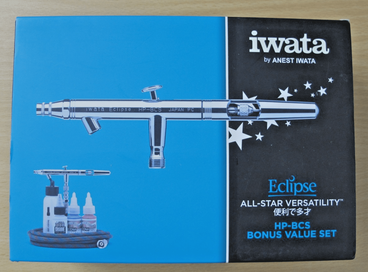 Iwata Eclipse HP - BCS Siphon Feed Dual Action Airbrush ECL2000 ECL 2002 VLUE SET - MagsTag