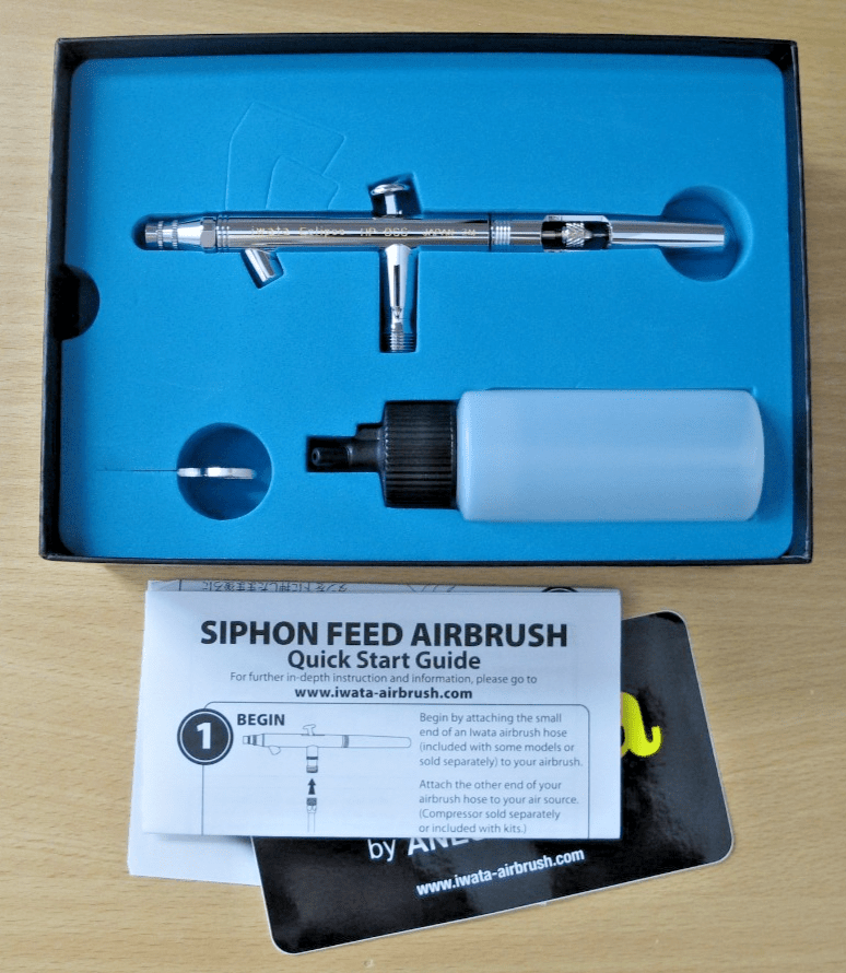 Iwata Eclipse HP - BCS Siphon Feed Dual Action Airbrush ECL2000 ECL 2002 VLUE SET - MagsTag