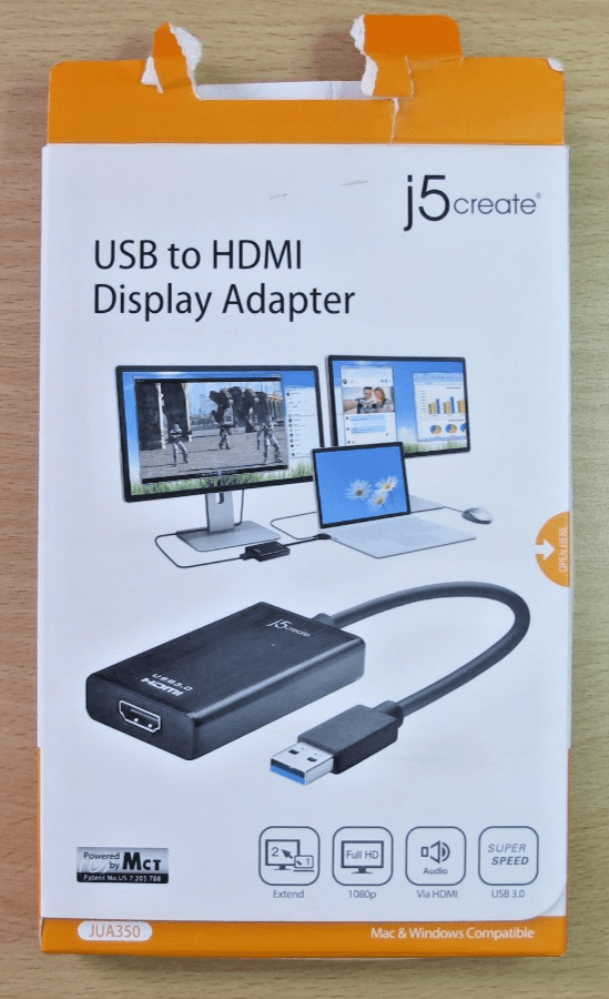 j5create USB 3.0 - to - HDMI/DVI Display Adapter UA350 Mac Windows Unused - MagsTag