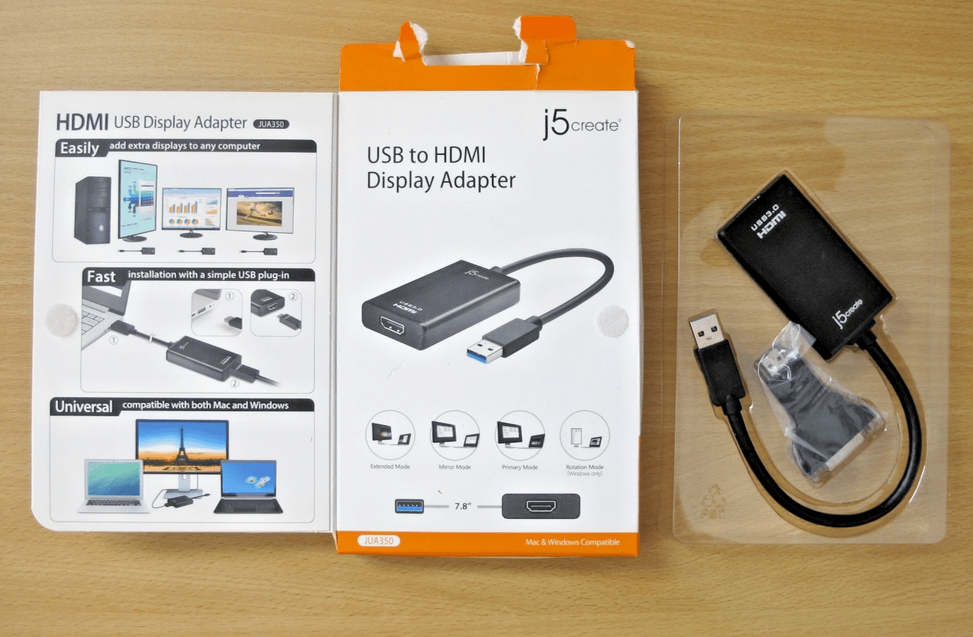 j5create USB 3.0 - to - HDMI/DVI Display Adapter UA350 Mac Windows Unused - MagsTag