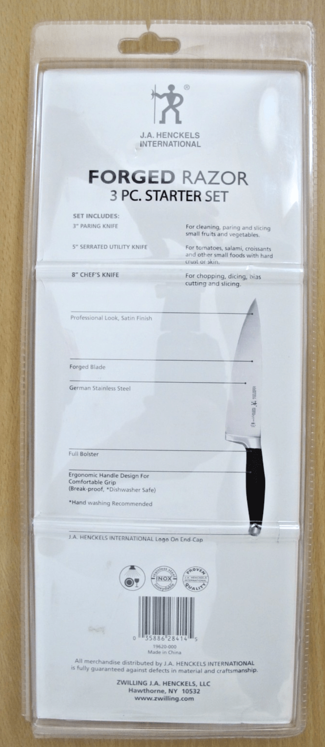 J.A. HENCKELS International Forged Razor 3 PC Chefs Starter Knife Set - MagsTag
