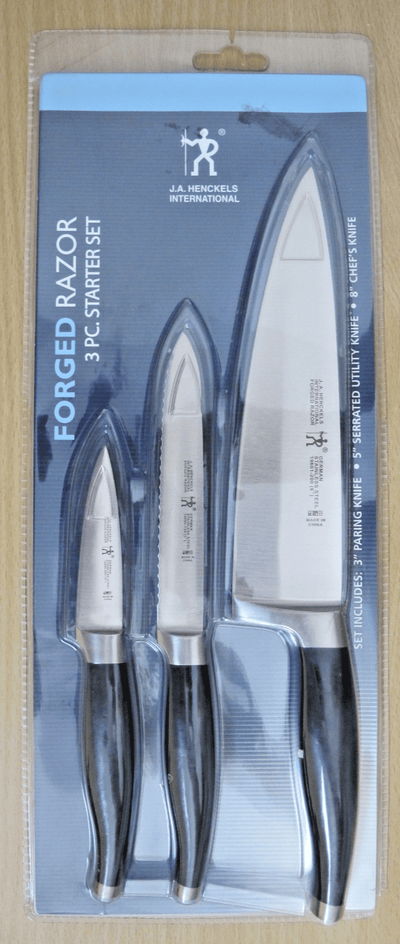 J.A. HENCKELS International Forged Razor 3 PC Chefs Starter Knife Set - MagsTag
