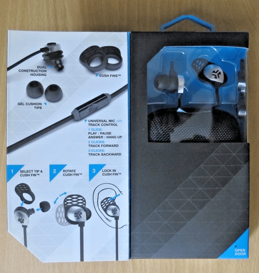 JLAB EPIC - BLKGRY - BOX Epic Premium Earbuds Universal Mic BlackGray Mint - MagsTag