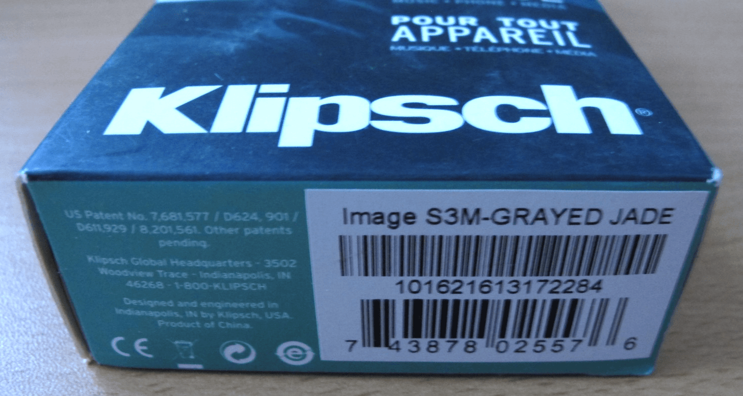 Klipsch S3M in - Ear Headphone (Jade) New never used - MagsTag