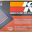 K&N Performance High Flow Washable Engine Air Filter 33 - 2468 Honda Civic Acura - MagsTag